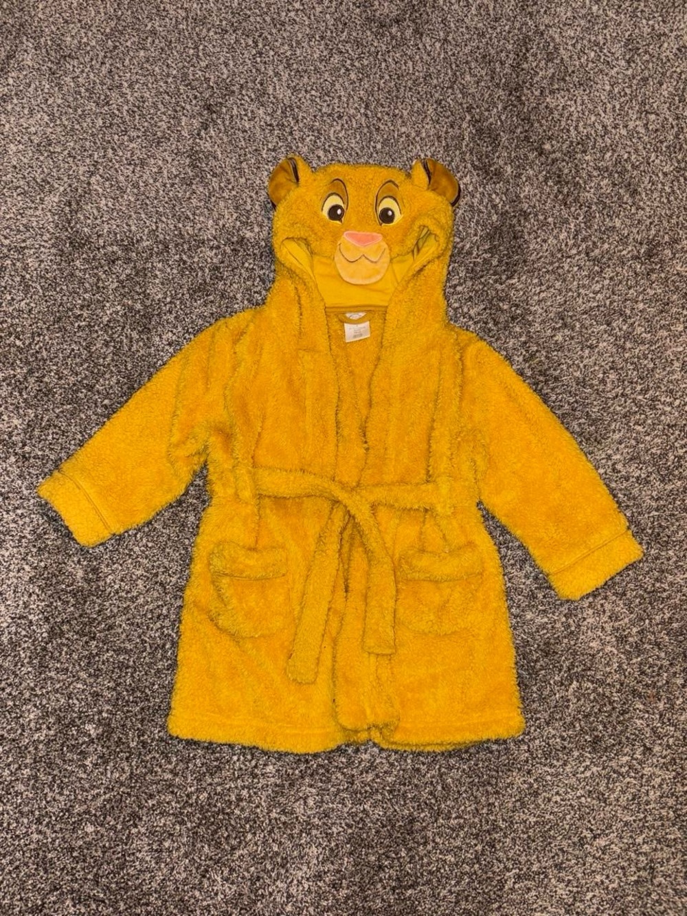 Disney The Lion King Simba yellow robe with hood